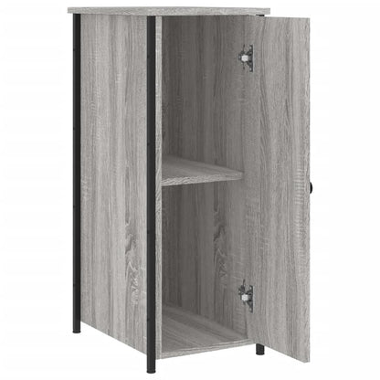 Berkfield Bedside Cabinet Grey Sonoma 32x42x80 cm Engineered Wood
