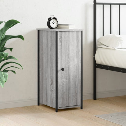 Berkfield Bedside Cabinet Grey Sonoma 32x42x80 cm Engineered Wood