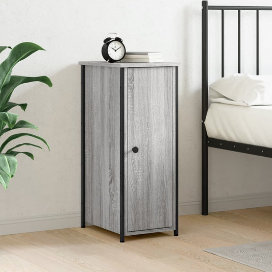 Berkfield Bedside Cabinet Grey Sonoma 32x42x80 cm Engineered Wood