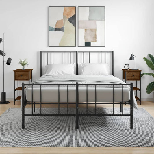 Berkfield Bedside Cabinets 2 pcs Brown Oak 34x36x70 cm Engineered Wood