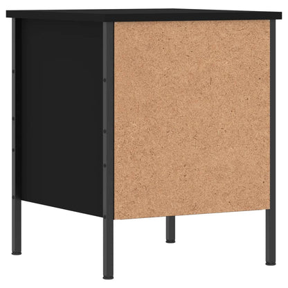 Berkfield Bedside Cabinet Black 40x42x50 cm Engineered Wood
