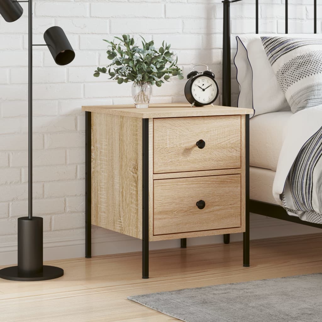Berkfield Bedside Cabinet Sonoma Oak 40x42x50 cm Engineered Wood