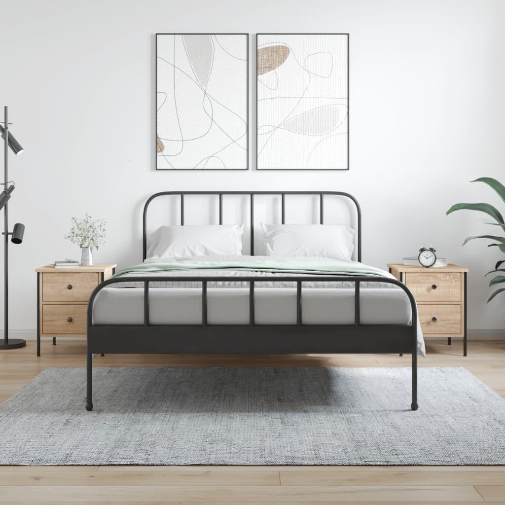 Berkfield Bedside Cabinets 2 pcs Sonoma Oak 40x42x50 cm Engineered Wood