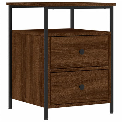Berkfield Bedside Cabinet Brown Oak 44x45x60 cm Engineered Wood