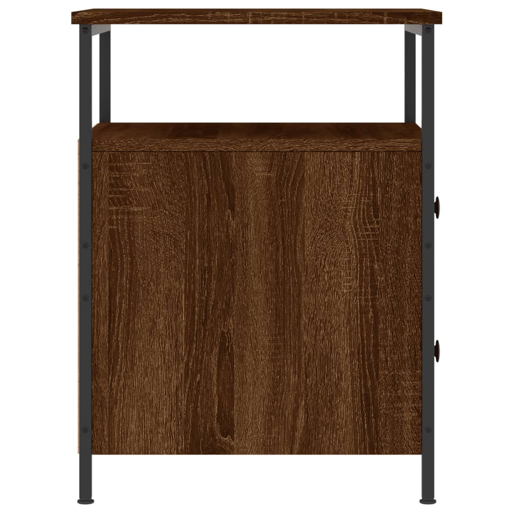 Berkfield Bedside Cabinet Brown Oak 44x45x60 cm Engineered Wood