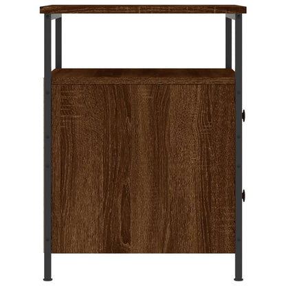Berkfield Bedside Cabinet Brown Oak 44x45x60 cm Engineered Wood