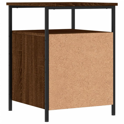 Berkfield Bedside Cabinet Brown Oak 44x45x60 cm Engineered Wood