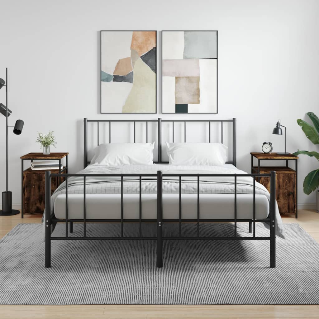 Berkfield Bedside Cabinets 2 pcs Smoked Oak 40x42x60 cm Engineered Wood