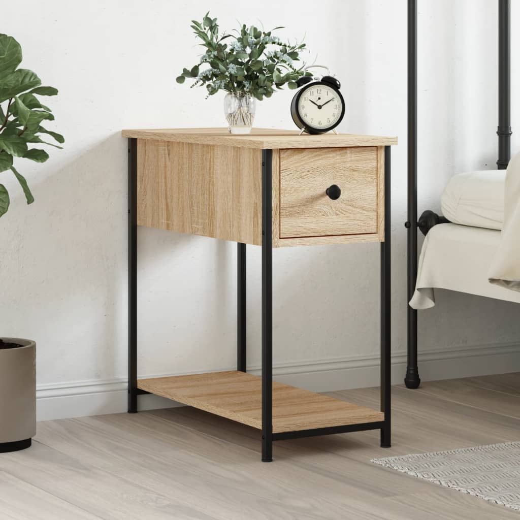 Berkfield Bedside Cabinet Sonoma Oak 30x60x60 cm Engineered Wood