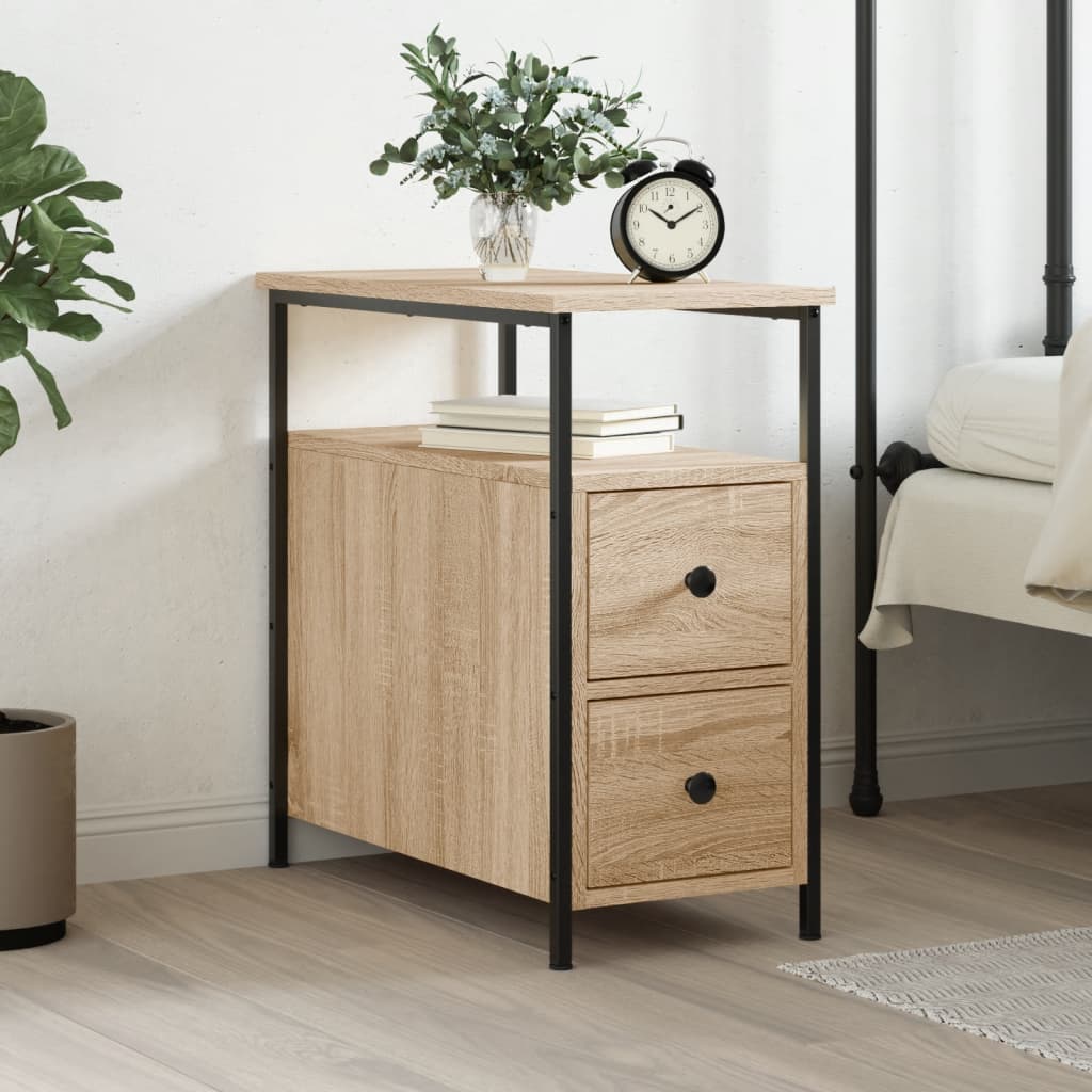 Berkfield Bedside Cabinet Sonoma Oak 30x60x60 cm Engineered Wood