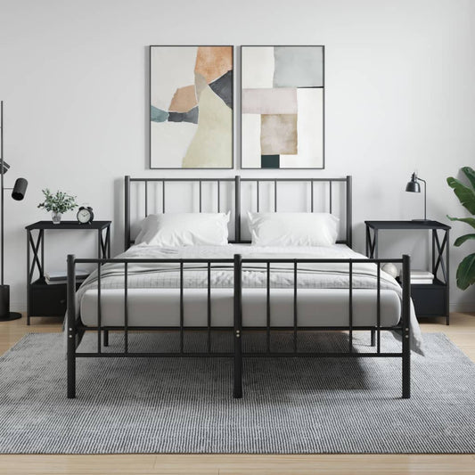 Berkfield Bedside Tables 2 pcs Black 50x41x65 cm Engineered Wood