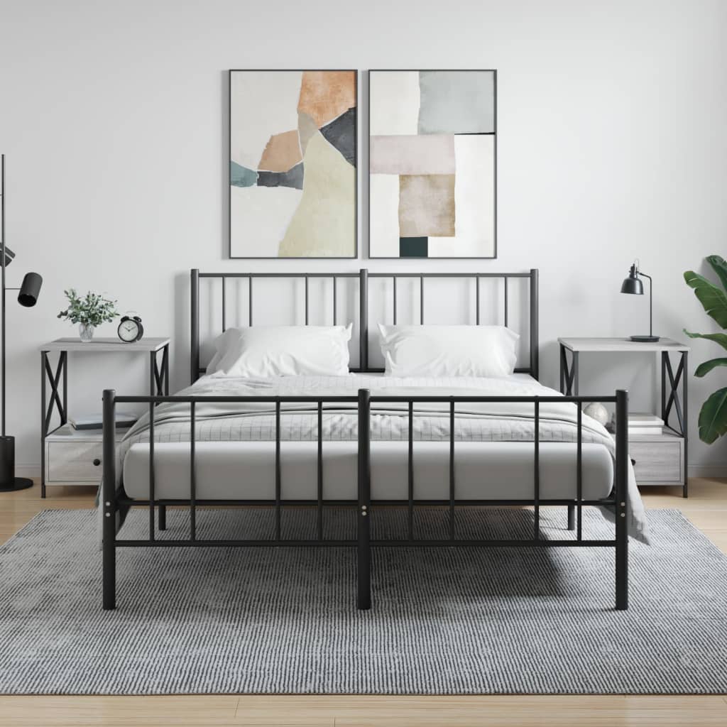 Berkfield Bedside Tables 2 pcs Grey Sonoma 50x41x65 cm Engineered Wood