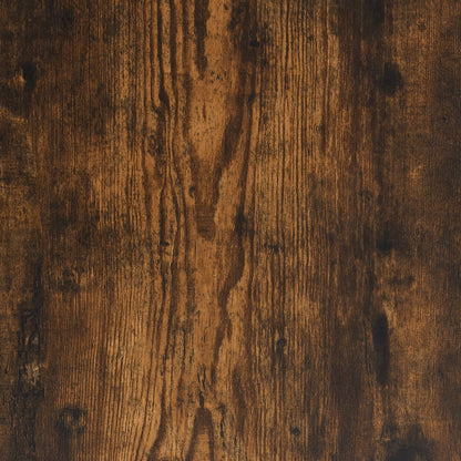 Berkfield Bookshelf Smoked Oak 100x32x170 cm Engineered Wood and Iron