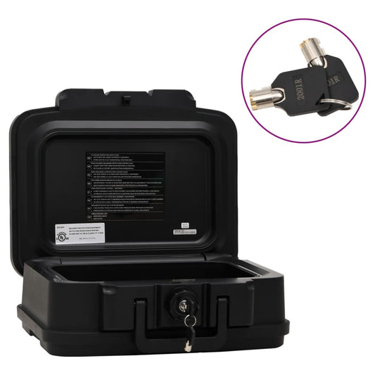 Berkfield Safe Box Black 38x32.5x16.5 cm Polypropylene