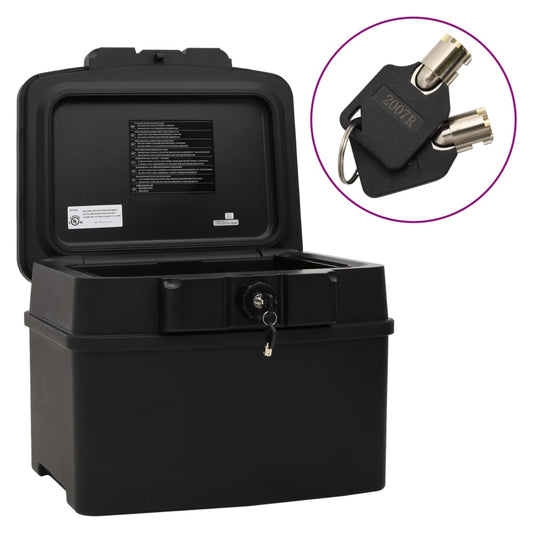 Berkfield Safe Box Black 44x37x34 cm Polypropylene