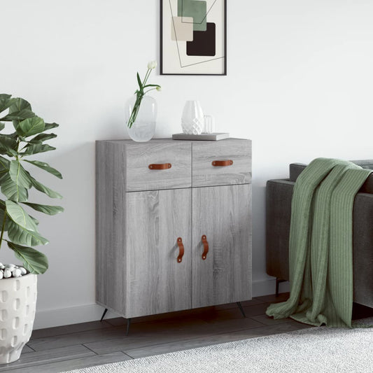 Berkfield Sideboard Grey Sonoma 69.5x34x90 cm Engineered Wood
