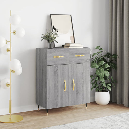 Berkfield Sideboard Grey Sonoma 69.5x34x90 cm Engineered Wood