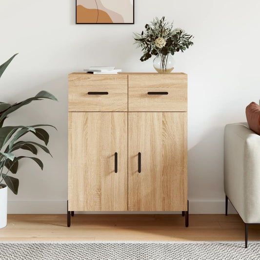 Berkfield Sideboard Sonoma Oak 69.5x34x90 cm Engineered Wood