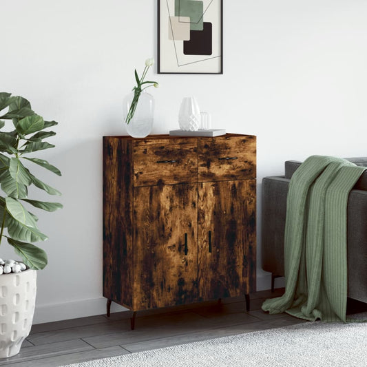 Berkfield Sideboard Smoked Oak 69.5x34x90 cm Engineered Wood