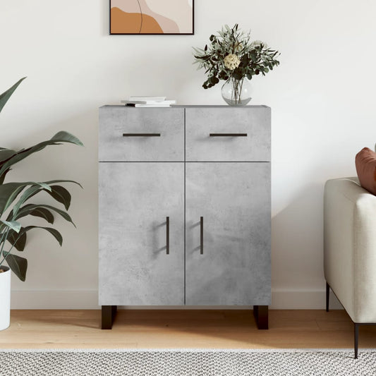 Berkfield Sideboard Concrete Grey 69.5x34x90 cm Engineered Wood