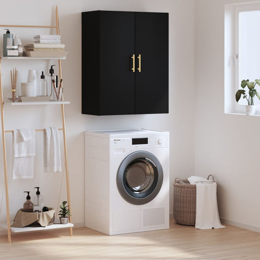 Berkfield Wall Mounted Cabinet Black 69.5x34x90 cm