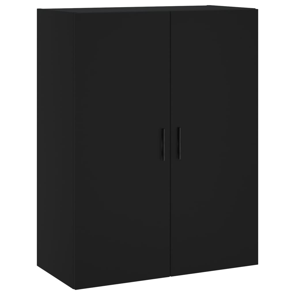 Berkfield Wall Mounted Cabinet Black 69.5x34x90 cm