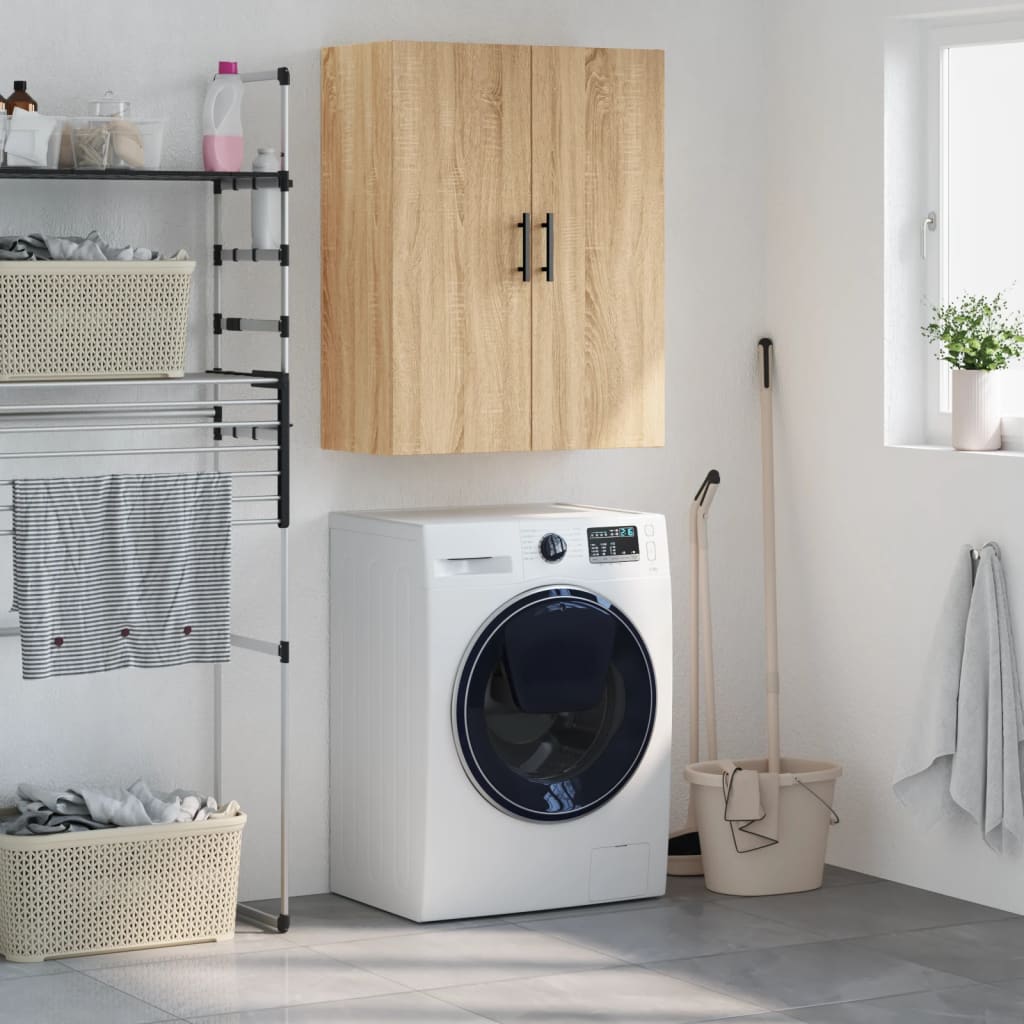 Berkfield Wall Mounted Cabinet Sonoma Oak 69.5x34x90 cm