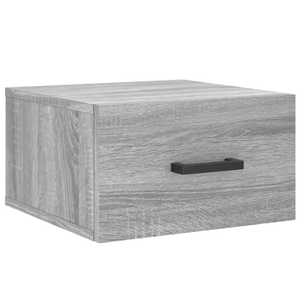 Berkfield Wall-mounted Bedside Cabinets 2 pcs Grey Sonoma 35x35x20 cm