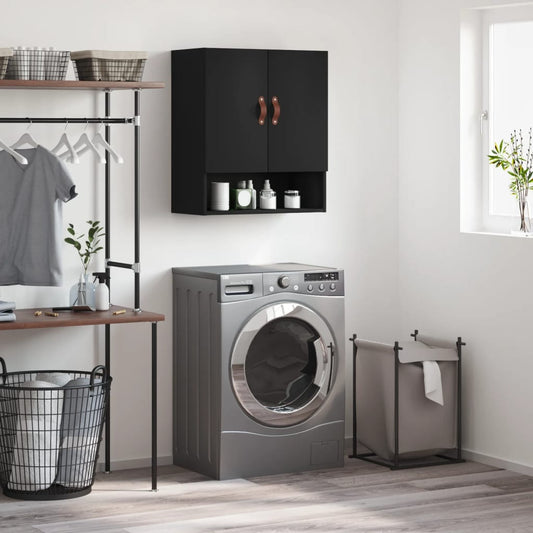 Berkfield Wall Cabinet Black 60x31x70 cm Engineered Wood