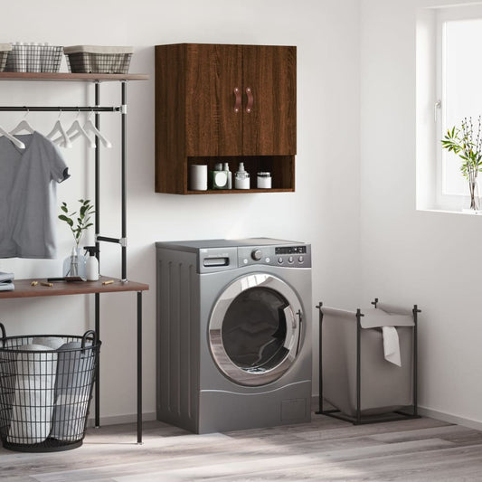 Berkfield Wall Cabinet Brown Oak 60x31x70 cm Engineered Wood