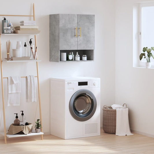 Berkfield Wall Cabinet Concrete Grey 60x31x70 cm Engineered Wood