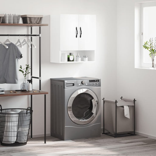 Berkfield Wall Cabinet High Gloss White 60x31x70 cm Engineered Wood