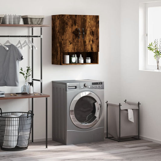 Berkfield Wall Cabinet Smoked Oak 60x31x70 cm Engineered Wood