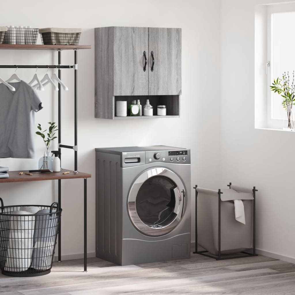 Berkfield Wall Cabinet Grey Sonoma 60x31x70 cm Engineered Wood