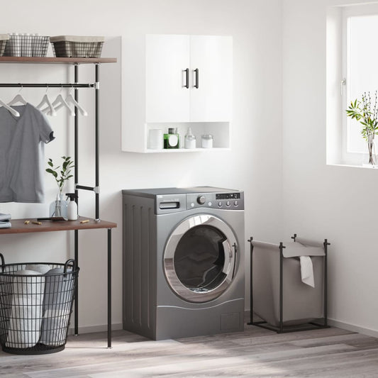 Berkfield Wall Cabinet High Gloss White 60x31x70 cm Engineered Wood