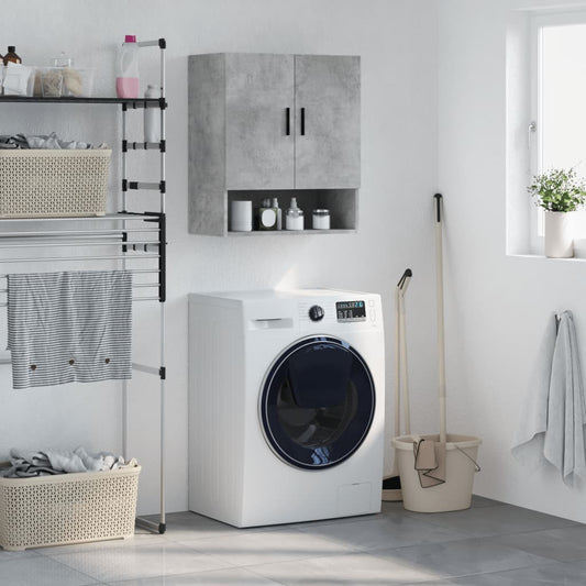 Berkfield Wall Cabinet Concrete Grey 60x31x70 cm Engineered Wood