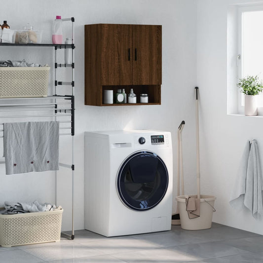 Berkfield Wall Cabinet Brown Oak 60x31x70 cm Engineered Wood