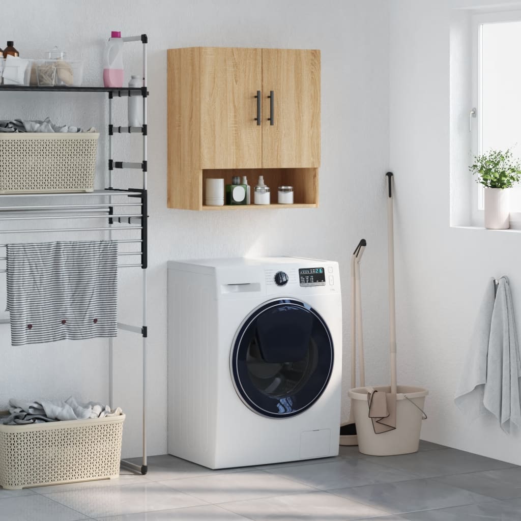 Berkfield Wall Cabinet Sonoma Oak 60x31x70 cm Engineered Wood