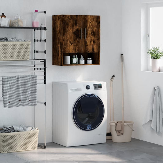 Berkfield Wall Cabinet Smoked Oak 60x31x70 cm Engineered Wood