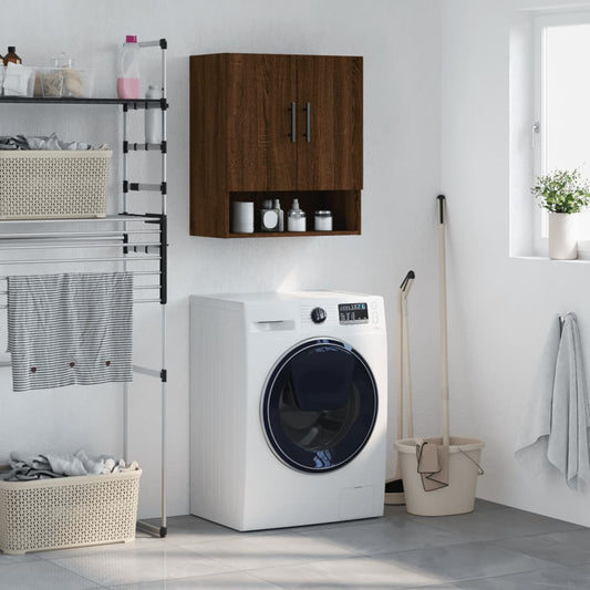 Berkfield Wall Cabinet Brown Oak 60x31x70 cm Engineered Wood