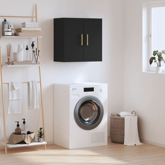 Berkfield Wall Cabinet Black 60x31x60 cm Engineered Wood