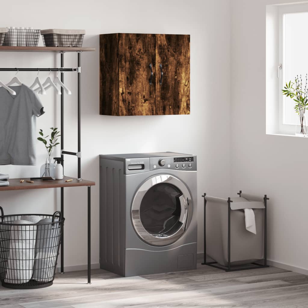 Berkfield Wall Cabinet Smoked Oak 60x31x60 cm Engineered Wood