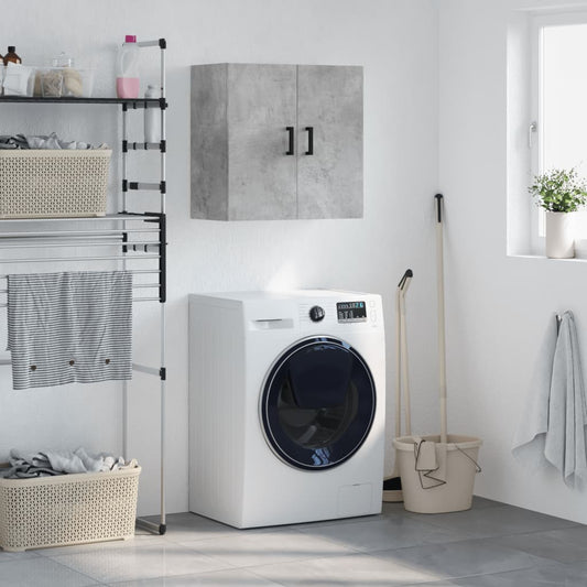 Berkfield Wall Cabinet Concrete Grey 60x31x60 cm Engineered Wood