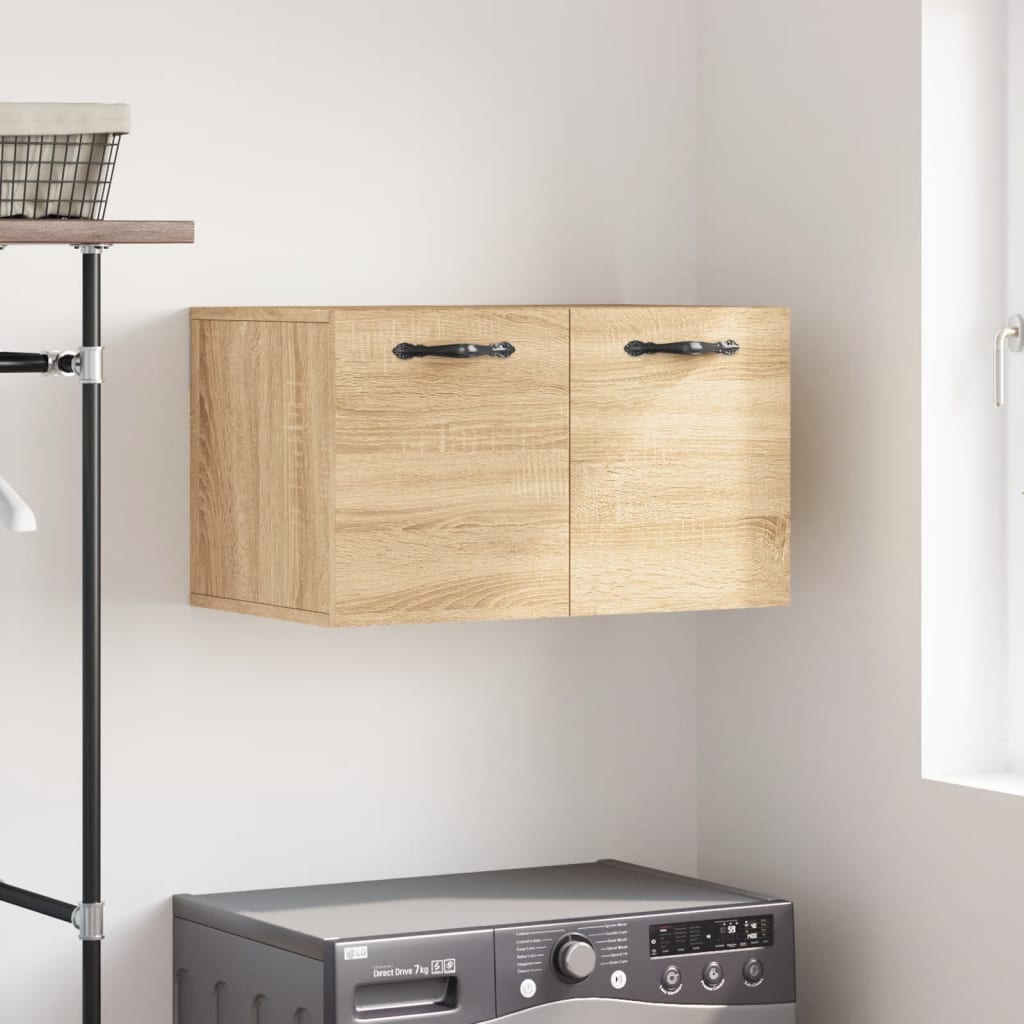 Berkfield Wall Cabinet Sonoma Oak 60x36.5x35 cm Engineered Wood