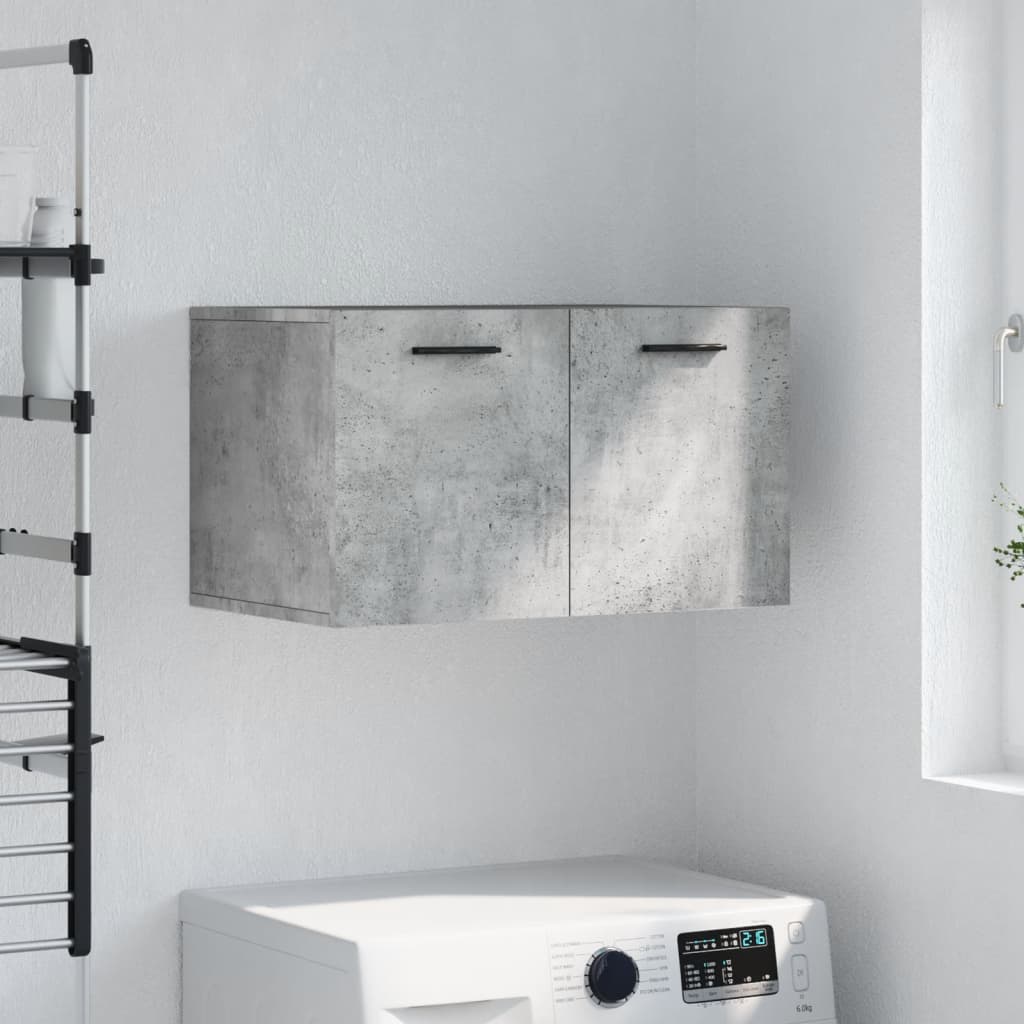 Berkfield Wall Cabinet Concrete Grey 60x36.5x35 cm Engineered Wood