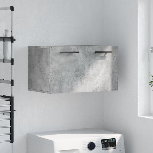 Berkfield Wall Cabinet Concrete Grey 60x36.5x35 cm Engineered Wood