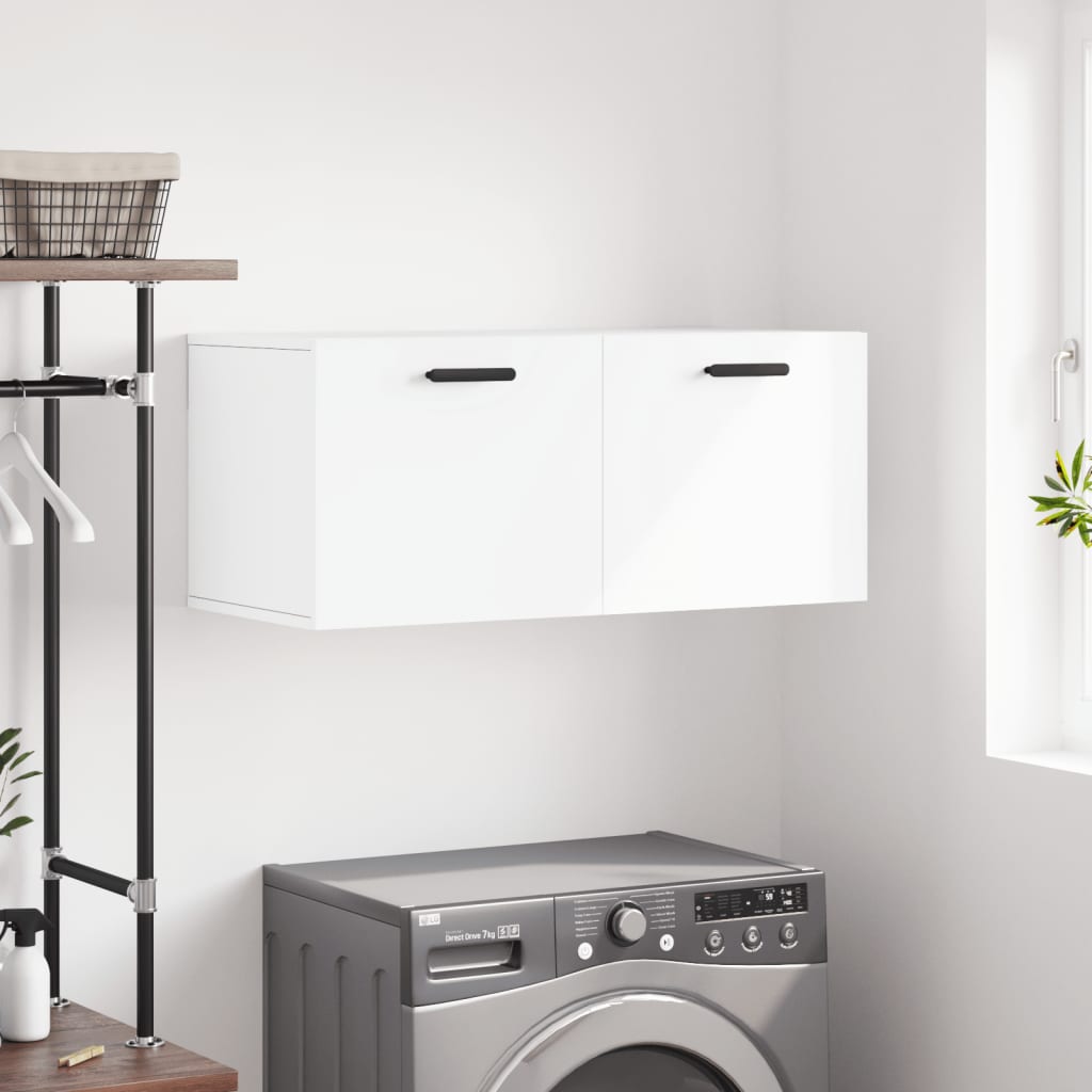 Berkfield Wall Cabinet White 80x36.5x35 cm Engineered Wood