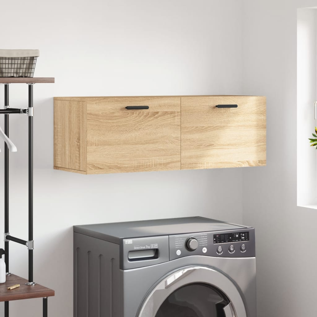 Berkfield Wall Cabinet Sonoma Oak 100x36.5x35 cm Engineered Wood