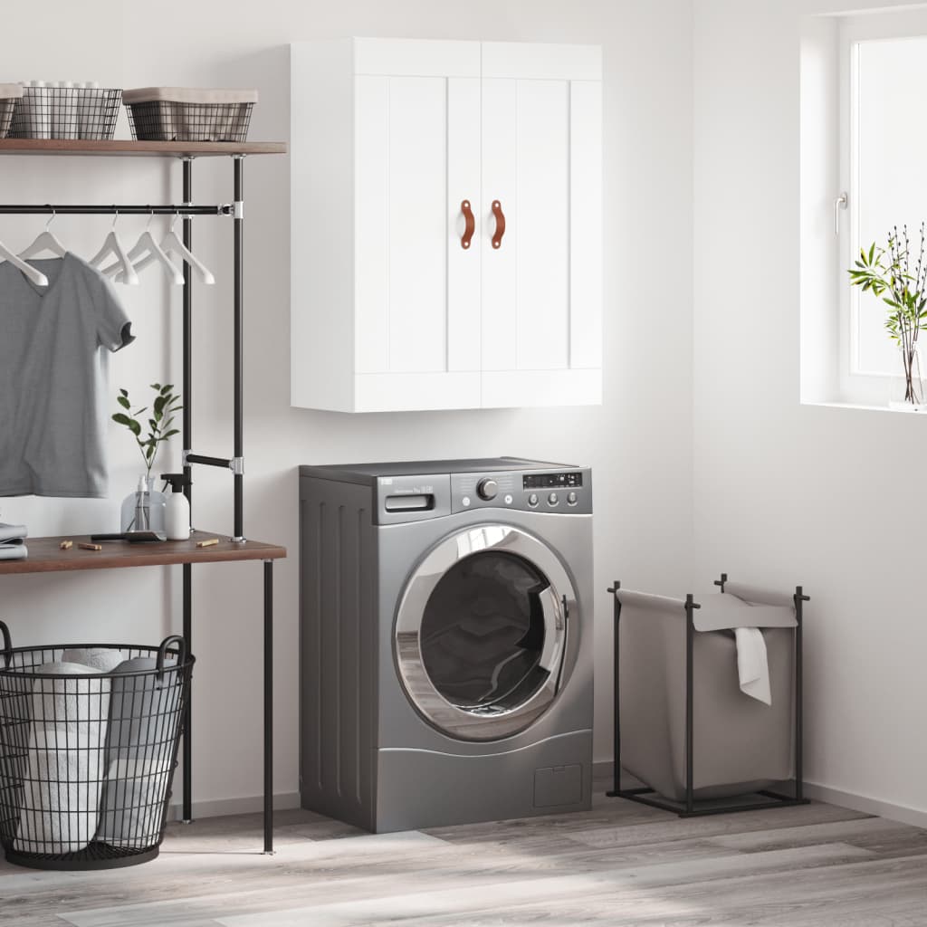 Berkfield Wall Mounted Cabinet White 69.5x34x90 cm Engineered Wood