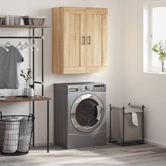 Berkfield Wall Mounted Cabinet Sonoma Oak 69.5x34x90 cm Engineered Wood